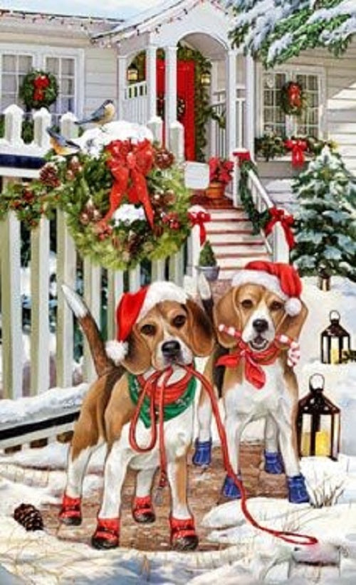 Beagle Holiday Towel