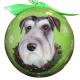 Schnauzer ball Christmas Ornament