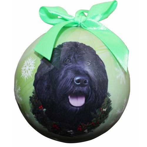 Labradoodle ball Christmas ornament