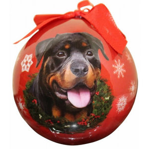 Rottweiler Ball Christmas Ornaments