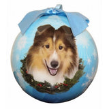 Sheltie ball Christmas ornament