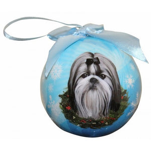 Shih Tzu ball Christmas ornament