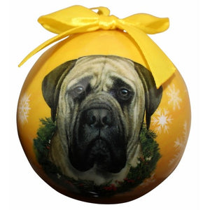 Mastiff ball Christmas ornament