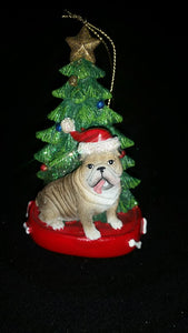 Bulldog Resin Ornament