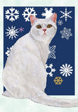 White Cat Christmas Cards
