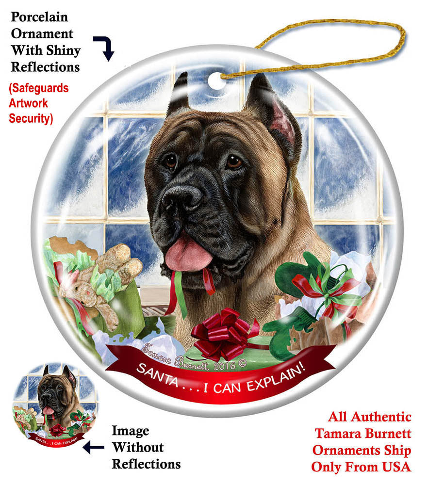 Cane Corso Fawn Dog  Ornament
