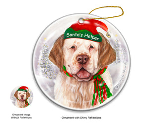 Clumber Spaniel dog Ornament