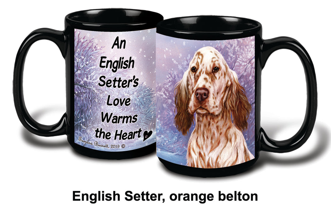 English Setter Orange Coffee Mug