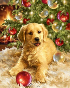 Golden Retriever puppy Holiday Towel