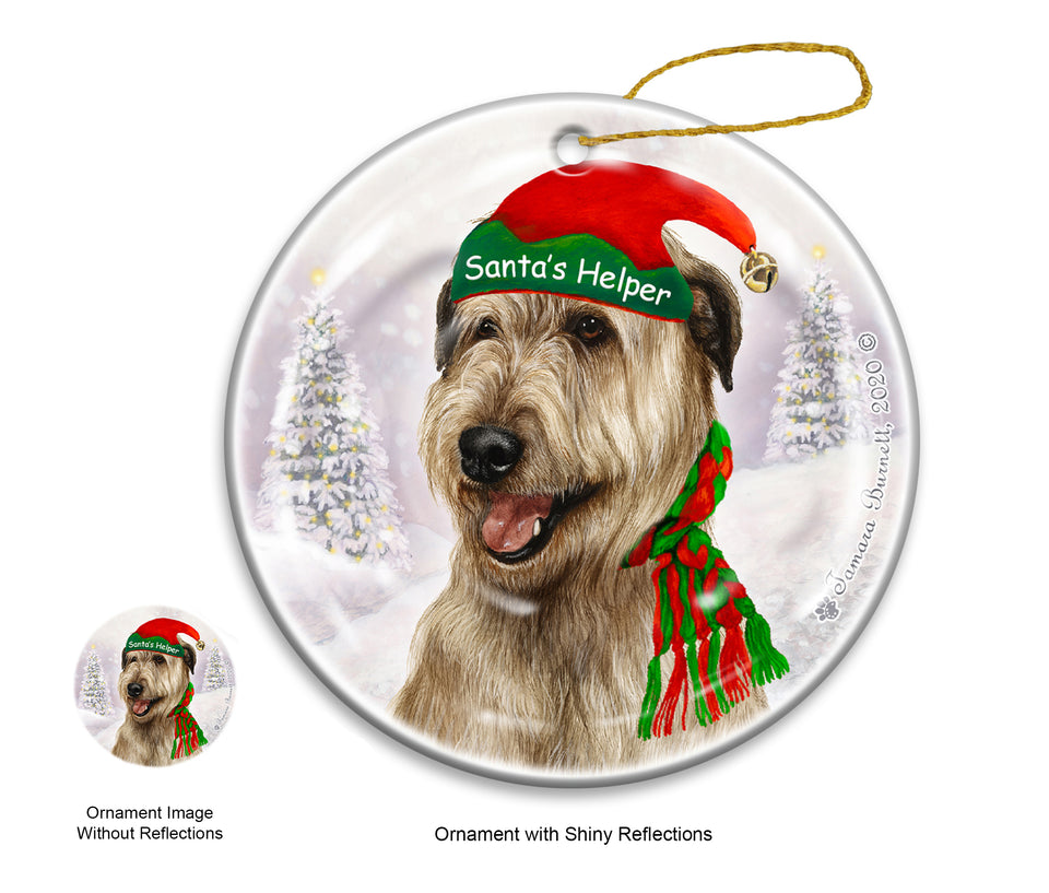 Irish Wolfhound Dog Ornament