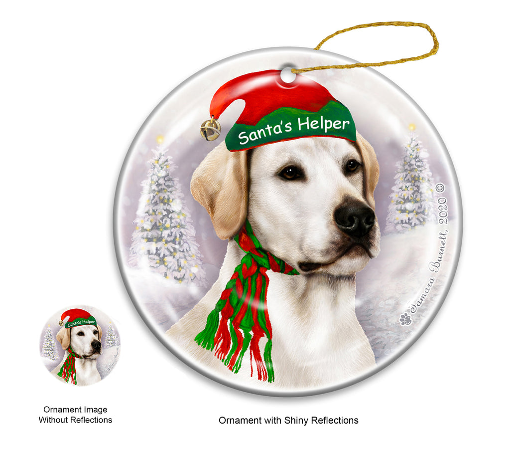 Labrador  White Dog Ornament