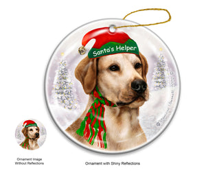 Labrador Yellow Dog Ornament