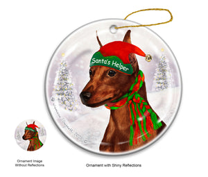 Min pin red Cropped Ornament