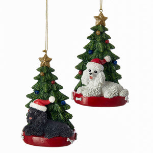 Poodle Resin Ornament