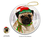Pug Fawn Dog  Ornament