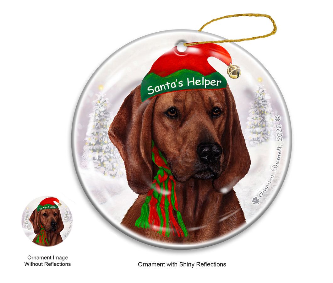 Coonhound  Redbone dog Ornament