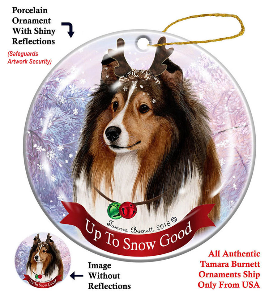 Sheltie Sable Dog Ornament